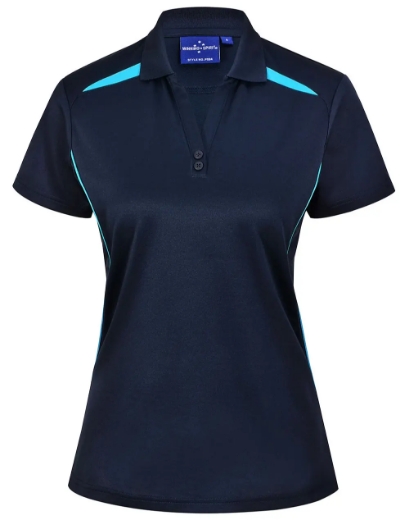 Picture of Winning Spirit, Ladies Sustainable Contrast SS Polo